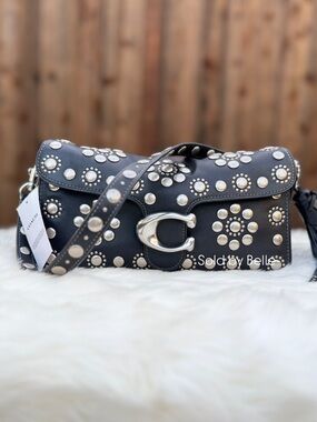 NWT Coach Tabby 26 Black Western Rivets